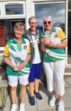 Linda Jenkins and Sara Quayle, Plymstock BC, Over 70s Pairs Runner-up