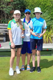 Junior Pairs runners-up, Millie Abercrombie and Hannah Kennedy